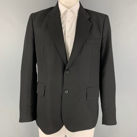 OUR LEGACY Size 44 Black Virgin Wool Notch Lapel Sport Coat - Picture 1 of 7